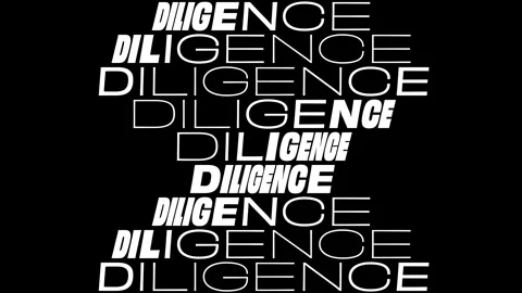 Concept Words Diligence, Variable Kinetic Typography Text Animation Video stock 327726334