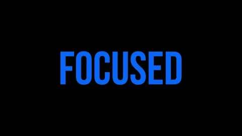Concept Words Focused, Cinematic Blur Effect Motion Text Animation Stock Footage 324912894