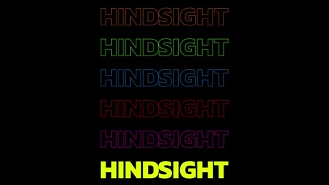 Concept Words Hindsight RGB Dynamic Effect Kinetic Typography Text Animation Stock Footage 327726190