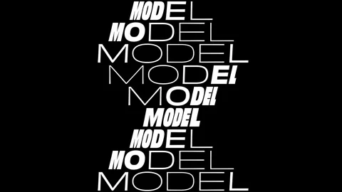 Concept Words Model, Variable Kinetic Typography Motion Graphic 4k video Video stock 324567128