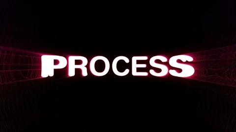 Concept Words Process, Colorful Boom Effect Typography Text Animation Stock Footage 324913838