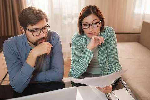 Concept of work from home, remote learning and online marketing Foto stock
