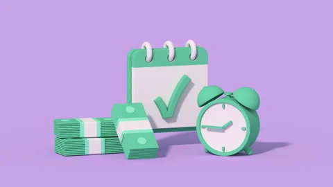 Concept of work planning 3D cartoon minimal animation Stock Footage 219319707