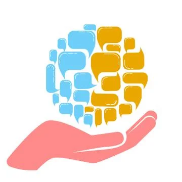 Concept of the work of a psychologist Stock Illustration