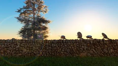 Concept work, team of ants Stock Illustration