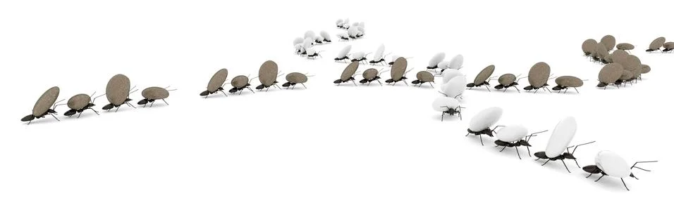 Concept work, team of ants Stock Illustration