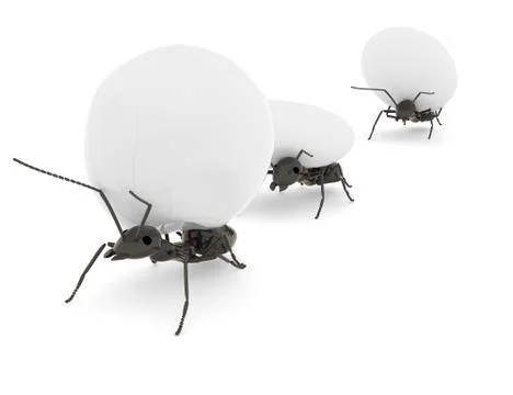 Concept work, team of ants Stock Illustration