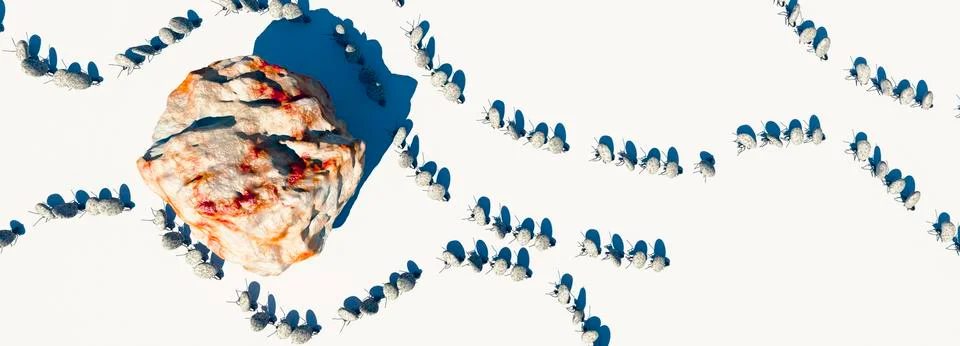 Concept work, team of ants Stock Illustration