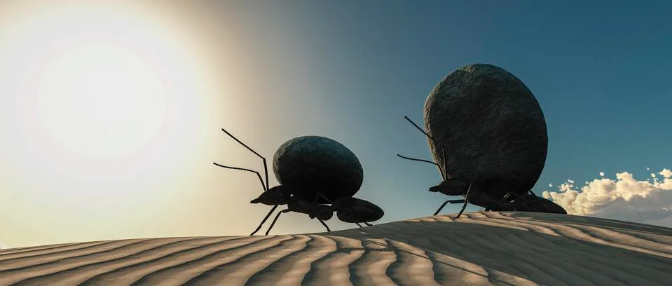 Concept work, team of ants Stock Illustration