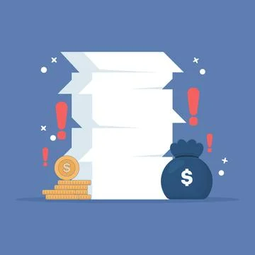 Concept of workers or employees whose salaries are small but their work is a lot 스톡 일러스트