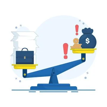 Concept of workers or employees whose salaries are small but their work is a lot 스톡 일러스트