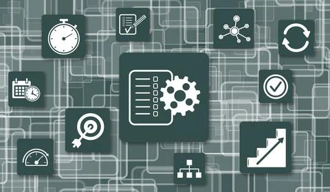 Concept of workflow Stock Illustration