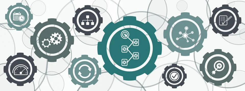 Concept of workflow イラスト素材