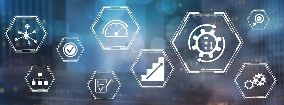 Concept of workflow Illustrazione stock