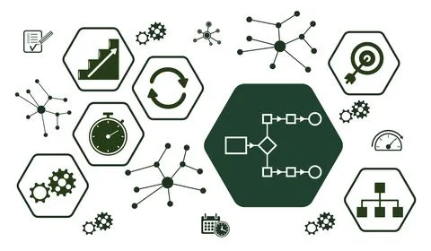 Concept of workflow Stock Illustration