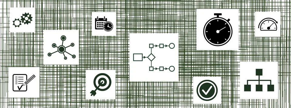 Concept of workflow Illustrazione stock