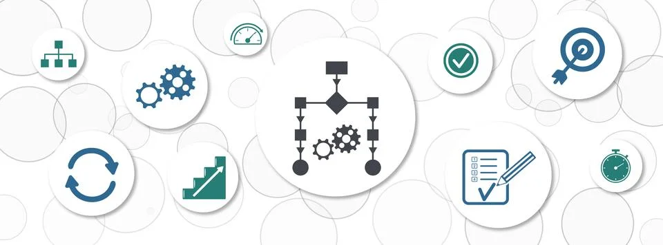 Concept of workflow Stock Illustration