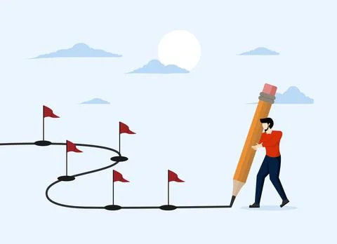 Concept of Workflow or work process, project progress Stock Illustration