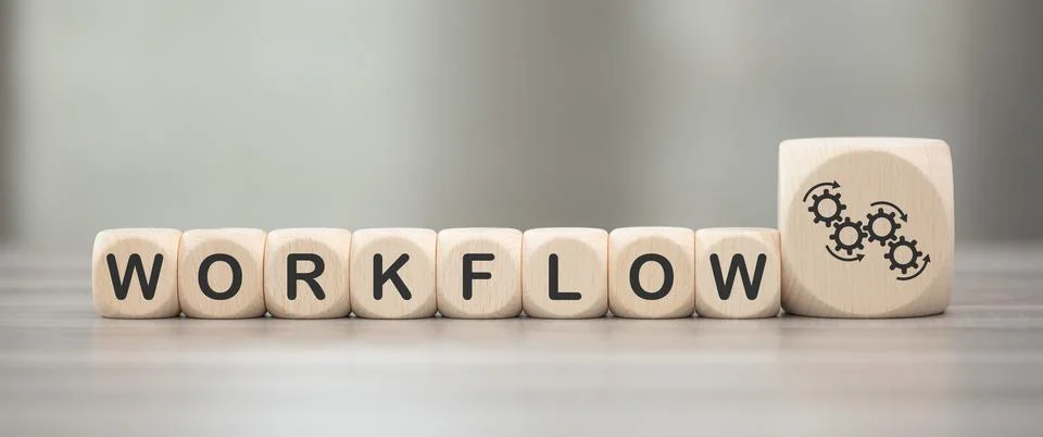 Concept of workflow Stock Photos