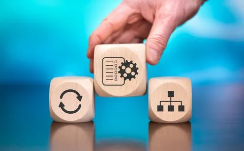 Concept of workflow Stock Photos