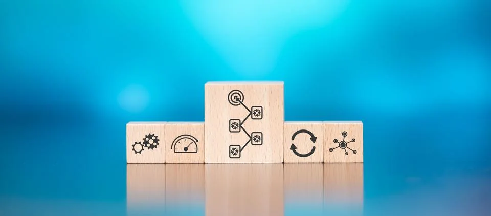 Concept of workflow 스톡 사진