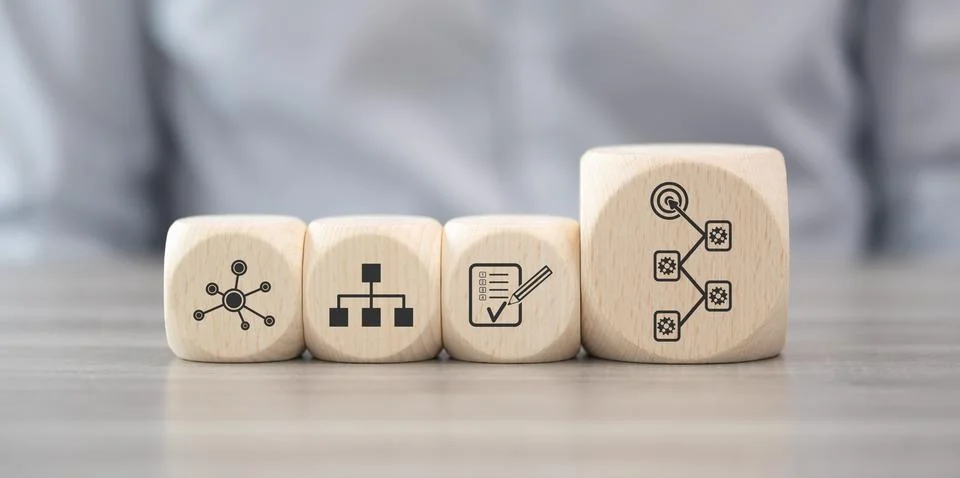 Concept of workflow Stock Photos
