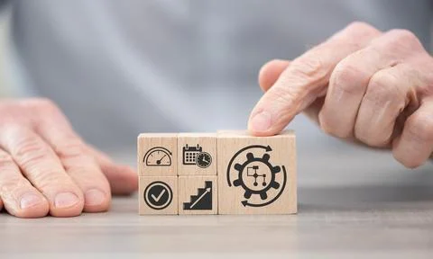 Concept of workflow Stock Photos