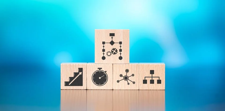 Concept of workflow Stock Photos
