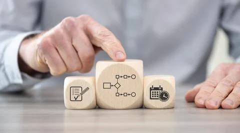 Concept of workflow Stock Photos