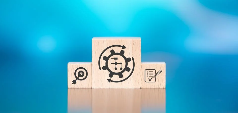 Concept of workflow Stock Photos