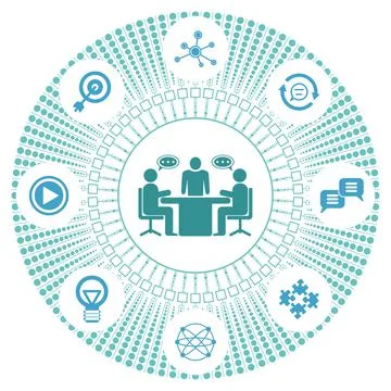 Concept of workshop Stock-Illustration