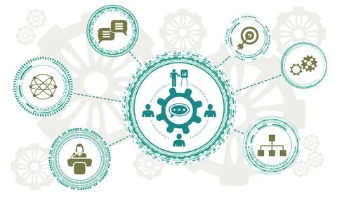 Concept of workshop Illustrazione stock