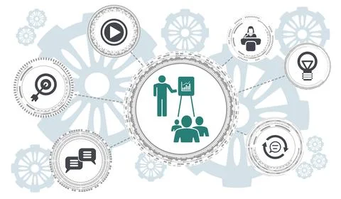 Concept of workshop Illustrazione stock