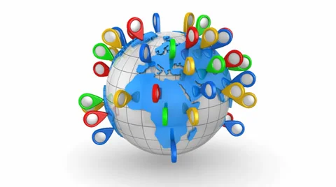 The concept of a world tour Stock Footage 37164500