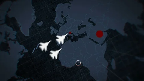 Concept of world war or world crisis Stock Footage 91085946