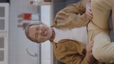 The concept of wrong sitting and back pain. Stock Footage 151998643