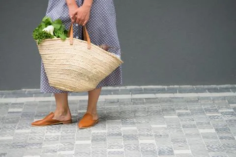 Concept of zero waste shopping with copy space Stock Photos