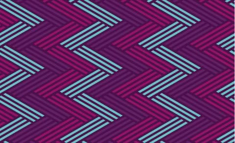 Concept zig-zag seamless geometry pattern. Seamless Italian style geometric m Illustrazione stock