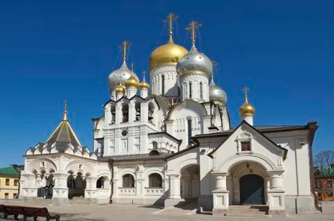 Conception Convent. Cathedral of the Nativity of the Blessed Virgin Mary, Mos Stock Photos