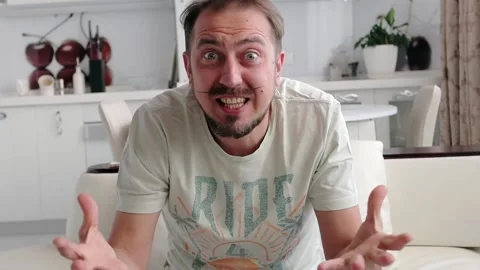 Conception of expressing emotions to ease nervous tension. Stock Footage 151637682