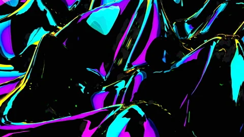 Conception Multicolor Liquid Pattern holographic. Stylish 3D Abstract Animation Stock Footage 135928969