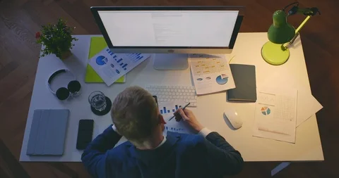 Conception of overworking and stress Stock Footage 111562829