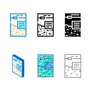 Concepts abstract package color icon vector Stock Illustration