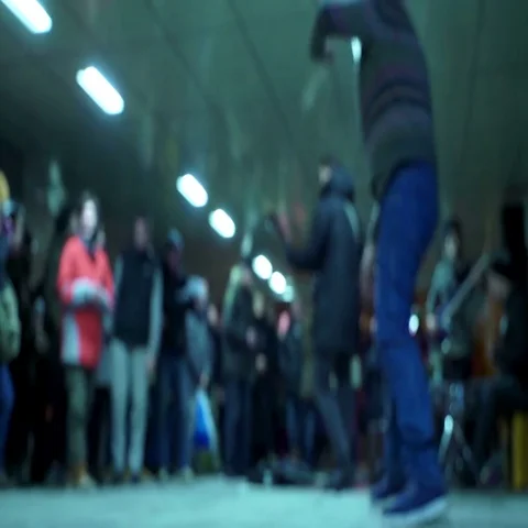 Concepts and Ideas character trait Street musicians perform expressive energetic 動画素材 69557843