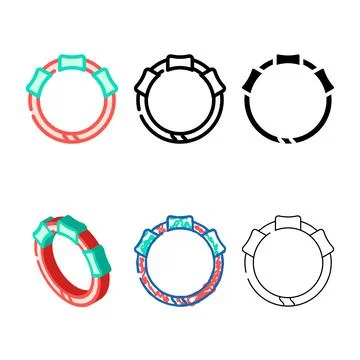 Concepts collar with gps tracker for cat color icon vector Stock Illustration
