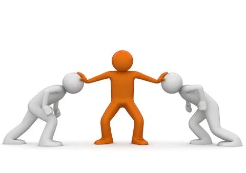 Concepts collection - restraining force orange Stock Illustration