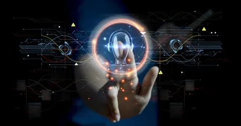 Concepts, development of artificial intelligence and self-learning of artif.. Stock Photos