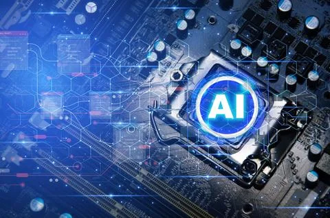 Concepts, development of artificial intelligence and self-learning of artif.. 写真素材