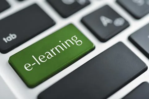 Concepts of E-learning Foto stock