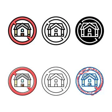 Concepts homeless poverty problem color icon vector Stock Illustration